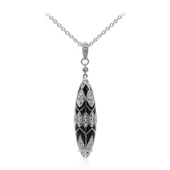 Collier en argent et Marcassite miroir chromée (Dallas Prince Designs)