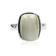 Bague en argent et Serpentine