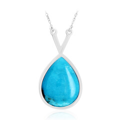 Collier en argent et Turquoise de Kingman (Anne Bever)