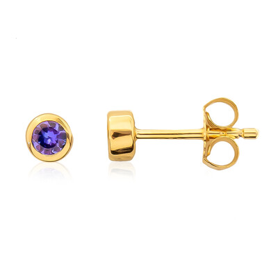 Boucles d'oreilles en argent et Tanzanite AAA
