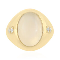 Bague en argent et Pierre de Lune blanche