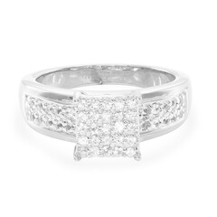 Bague en argent et Saphir blanc