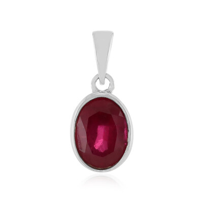 Pendentif en argent et Rubis de Madagascar