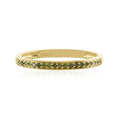 Bague en or et Diamant vert I4