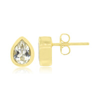 Boucles d'oreilles en argent et Topaze blanche