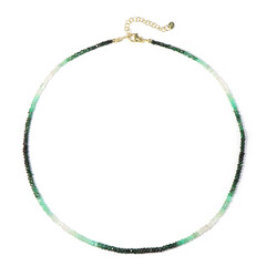 Collier en argent et Emeraude du Brésil