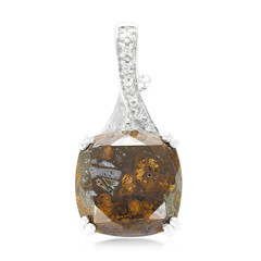 Pendentif en argent et Quartz Dinosaure