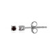 Boucles d'oreilles en argent et Diamant pourpre I2