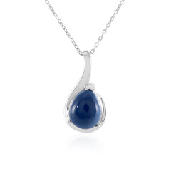 Collier en argent et Opale bleue