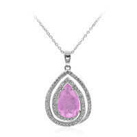 Collier en argent et Quartz lilas