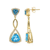 Boucles d'oreilles en argent et Topaze de Marambaia
