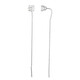 Boucles d'oreilles en argent et Topaze blanche