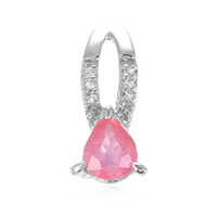 Pendentif en argent et Saphir Padparadscha