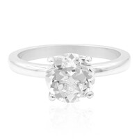 Bague en argent et Topaze blanche