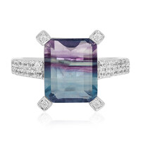 Bague en argent et Fluorite