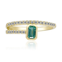Bague en or et Emeraude de Zambie AAA (CIRARI)