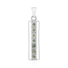 Pendentif en argent et Saphir vert de Tuléar  (Pallanova)