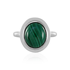 Bague en argent et Malachite