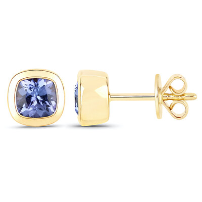 Boucles d'oreilles en or et Tanzanite