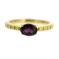 Bague en argent et Grenat Rhodolite