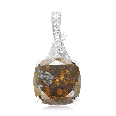 Pendentif en argent et Quartz Dinosaure