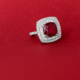Bague en argent et Rubis de Madagascar