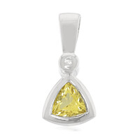 Pendentif en argent et Béryl jaune
