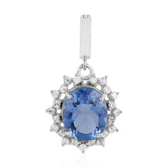 Pendentif en argent et Fluorite à couleur changeante