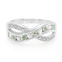 Bague en argent et Tourmaline cuprifère