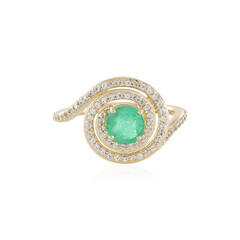 Bague en or et Emeraude de Russie (de Melo)