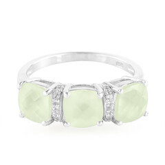 Bague en argent et Préhnite