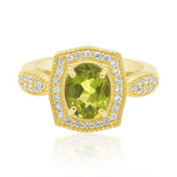 Bague en argent et Péridot