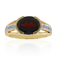 Bague en argent et Grenat du Mozambique