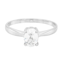 Bague en argent et Béryl de l'Himalaya