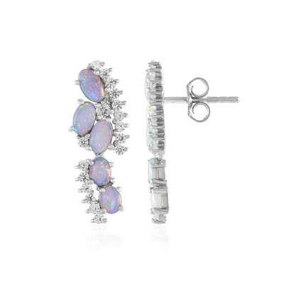 Boucles d'oreilles en argent et Opale d'Australie