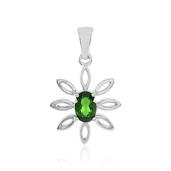 Pendentif en argent et Diopside de Russie