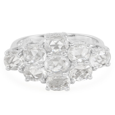 Bague en argent et Saphir blanc