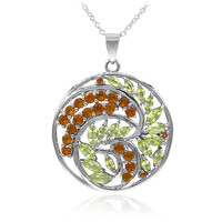 Collier en argent et Péridot de Birmanie
