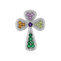 Pendentif en argent et Emeraude de Zambie