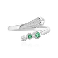 Bague en argent et Emeraude d'Ethiopie