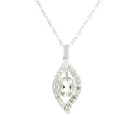 Collier en argent et Améthyste verte