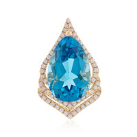 Pendentif en or et Topaze de Marambaia (de Melo)