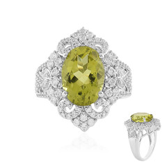 Bague en argent et Quartz citron