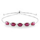 Bracelet en argent et Rubis de Bemainty