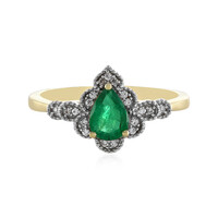 Bague en or et Emeraude de Zambie (Adela Gold)