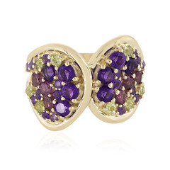 Bague en or et Améthyste de Zambie (Adela Gold)