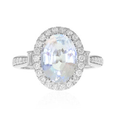 Bague en or et Pierre de Lune arc-en-ciel (CIRARI)