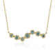 Collier en or et Diamant bleu ciel VS1