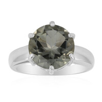 Bague en argent et Améthyste verte
