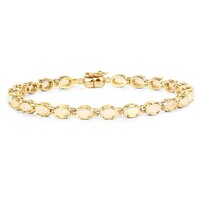 Bracelet en argent et Opale Welo